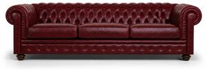 Divano Chesterfield in Pelle Primo Fiore Premium – Iconico, Finiture di Pregio