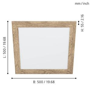 Eglo 99435 - Plafoniera LED PIGLIONASSO LED/20W/230V 500x500 mm