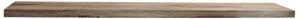Mensola in legno di Sheesham / palissandro 55x25x4 grigio scuro oliato NATURE GREY #062