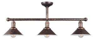 Brilagi - Lampadario su asta FORGE 3xE27/60W/230V patina/ramato