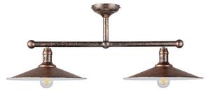 Brilagi - Lampadario a stelo FORGE 2xE27/60W/230V rame/patina