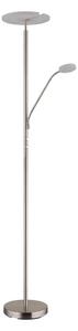 Globo 59093N - Lampada da terra LED dimmerabile STANFORD 28W/230V + 5W 3000K cromo opaco