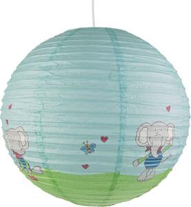 Paralume in carta per la camera dei bambini con lampada a palloncino elefante