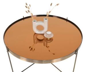 Tavolino da caffè effetto ottone Lea