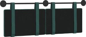 Testiera sospesa Verde Scuro Tessuto
