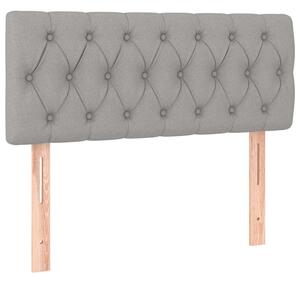 Testiere Grigio Chiaro 100x7x78/88 cm in Tessuto