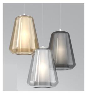 DOUBLE SKIN GAMMA SOSPENSIONE SINGOLA CON DIFFUSORE DI VETRO IN 3 COLORI LAMPADINA ATTACCO E27 MODERNA