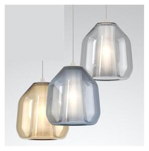 DOUBLE SKIN BETA SOSPENSIONE SINGOLA CON DIFFUSORE DI VETRO IN 3 COLORI LAMPADINA ATTACCO E27 MODERNA