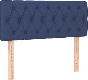 Testiera Blu 90 x 7 x 78/88 cm in Tessuto