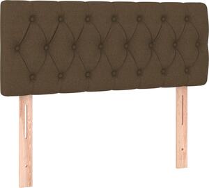Testiera Marrone Scuro 90 x 7 x 78/88 cm in Tessuto