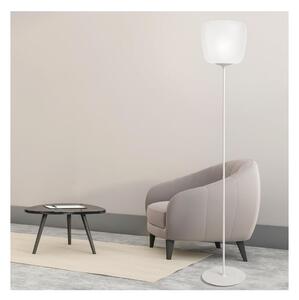 ETHEREA LAMPADA DA TERRA IN VETRO BIANCO ALTEZZA 173 CM CON LAMPADINA ATTACCO E27 DESIGN MODERNO