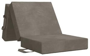 Divano Letto Pieghevole 75 x 63 x 45 cm Grigio Chiaro