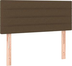 Testiera Marrone Scuro 80x5x78/88 cm in Tessuto