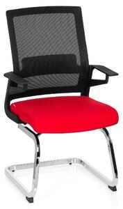 Sedia a sbalzo INVENTOR V nero / rosso