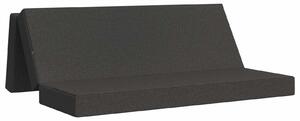Divano Letto Pieghevole 180 x 67 x 45 cm Grigio Scuro