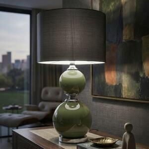 Mauro Ferretti Lampada da tavolo Eva Zwei Verde-Nero Ø38x65 cm