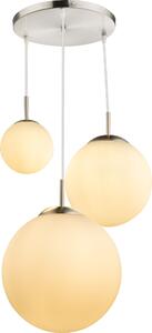 Globo Lighting lampada a sospensione in metallo nichel opaco, 3x E27