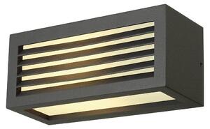 SLV BOX-L | Lampada a parete LED, illuminazione esterna per pareti, vialetti, ingressi, faretto LED, lampada da parete esterna, lampada LED da esterno, lampada da giardino, lampada per vialetti | antracite, IP54, attacco E27