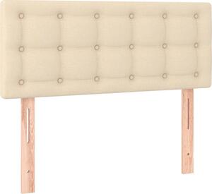 Testiera Crema 100x5x78/88 cm in Tessuto