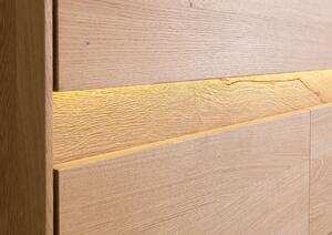 Credenza in legno di Quercia Selvatica 183,5x43,5x86 quercia naturale oliato CARDIFF #130