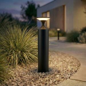 Lampione a LED Lucande Navor, altezza 50 cm, nera, IP65 Navor, Nero, Alluminio, Moderno
