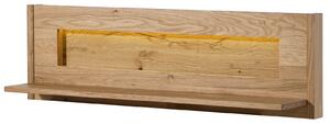 Mensola in legno di Quercia Selvatica 123x25x38 quercia naturale oliato CARDIFF #150