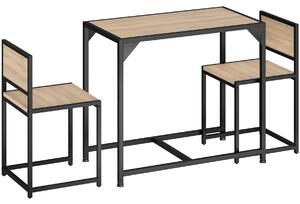 Tectake 404357 set di mobili milton - industriale legno chiaro, rovere sonoma