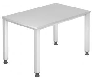 HAMMERBACHER QS12 höhenverstellbarer Schreibtisch grau rechteckig
