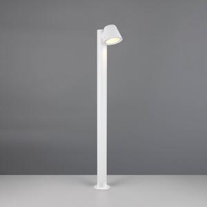 Trio Lighting Lampione Beni, bianco opaco, altezza 100 cm, metallo dimmerabile, Nero, Metallo, Moderno