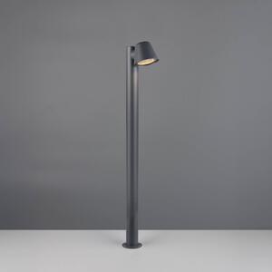 Trio Lighting Lampione Beni, nero opaco, altezza 100 cm, metallo dimmerabile, Nero, Metallo, Moderno