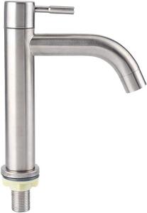 Miscelatore da cucina monocomando, acciaio inossidabile spazzolato, nichel, acqua fredda
