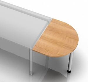 HAMMERBACHER JA60 Anbautisch nussbaum halbrund