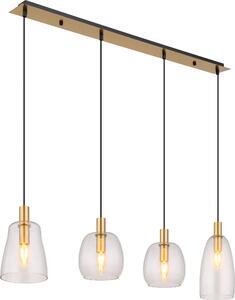 Globo Lighting lampada a sospensione in metallo color ottone, 4x E14