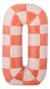 Vaso color salmone/color crema in ceramica dipinto a mano (altezza totale 32 cm) Mae – Bloomingville