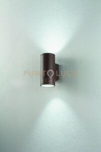 Applique per esterni jubo 2 luci attacco gu10 marrone h.21,5cm