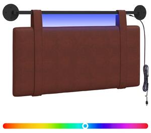 Testiera sospesa Con luce LED Marrone LucidoPoliuretanoAntico