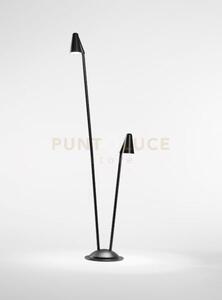 Paletto da esterno 2 luci led 4000k 1220lm 12w ip65 nero grass doub