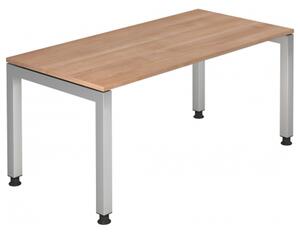 HAMMERBACHER JS16 höhenverstellbarer Schreibtisch nussbaum rechteckig