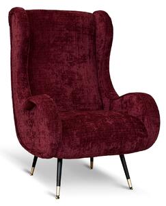 Poltrona Madame Velluto Ciniglia - Design Vintage, Iconica