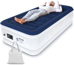Materasso gonfiabile singolo blu, autogonfiabile, 187x99x46 cm