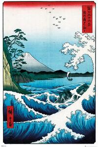 Posters, Stampe Hiroshige - The Sea At Satta