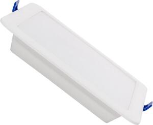 Faretto da incasso a LED piatto da 12 W, forma squadrata, modello SOLID, foro di montaggio 160x160 mm, 6500 K, TRIAC, bianco freddo