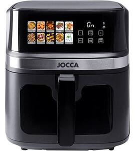 JOCCA Friggitrice ad Aria 8 Litri Potenza 2200 Watt con Doppia Resistenza e Timer colore Nero - 2957