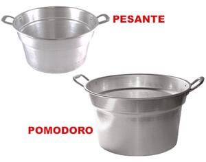 Pentola caldaia alluminio per cottura pomodori conserve tutte le misure - Ø 24 cm capienza 4 LT - pesante