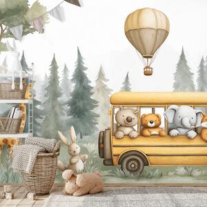 Carta da parati – Animali in gita nel bosco