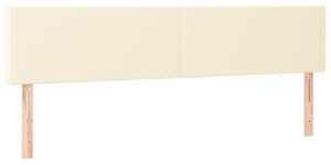 Testiera Crema 180x5x78/88 cm in Pelle finta