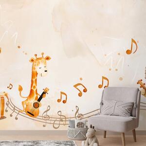 Carta da parati – Animali con strumenti musicali
