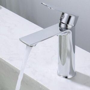 Rubinetteria da bagno cromata Miscelatore monocomando Rubinetto per lavabo Bagno
