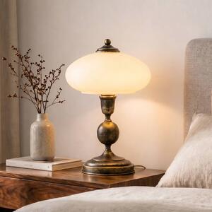 Lampada da tavolo Bolero Jupiter, Crema / Ambra, Soggiorno / Sala da pranzo, Metallo, Antico, Lampada da tavolo