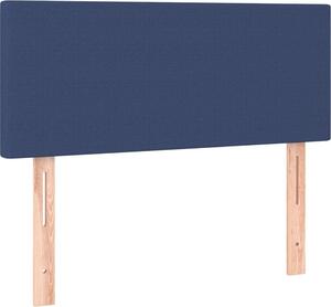 Testiera Blu 90x5x78/88 cm in Tessuto